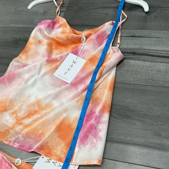 WAYF multi color Two Piece Spaghetti strap and mini skirt - Picture 2 of 8